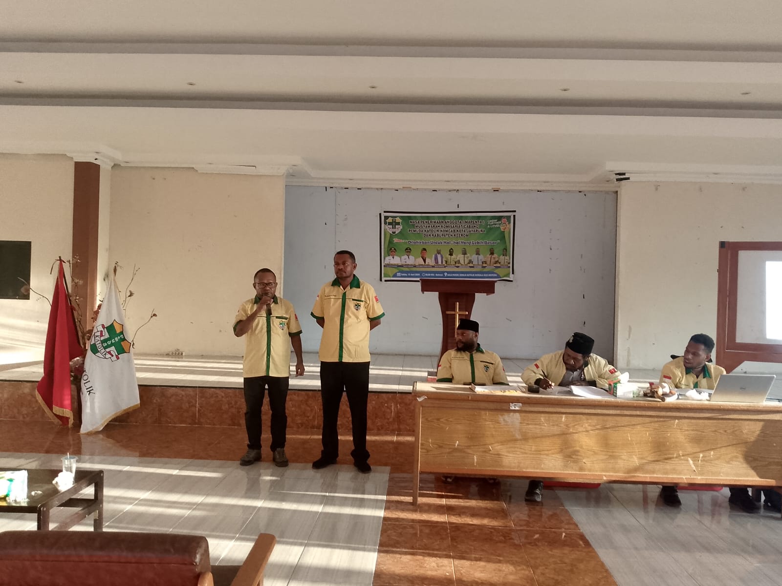 Simon Bame dan Raimond May Kembali Terpilih Pimpin Pemuda Katolik Komcab Kota Jayapura dan Komcab Kabupaten Keerom
