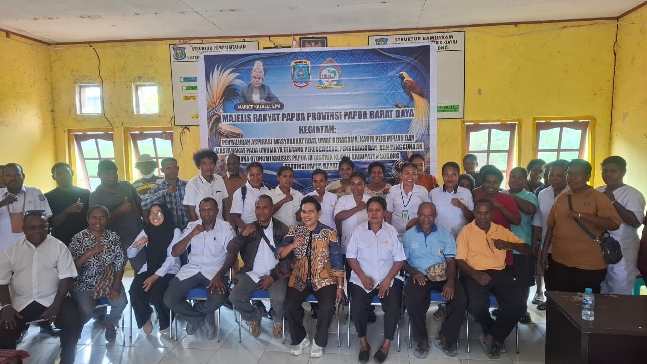Anggota MRP PBD, Marice Kalalu Serap Aspirasi Tentang Penggunaan Dana Otsus di Distrik Klayili Kabupaten Sorong