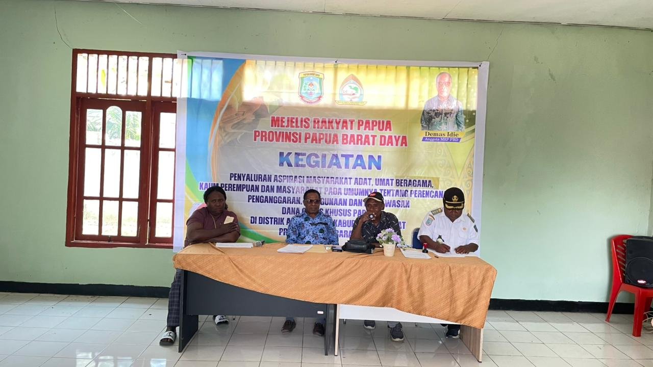 Anggota MRP PBD, Demas Idie Serap Aspirasi Masyarakat di Distrik Aitinyo Maybrat